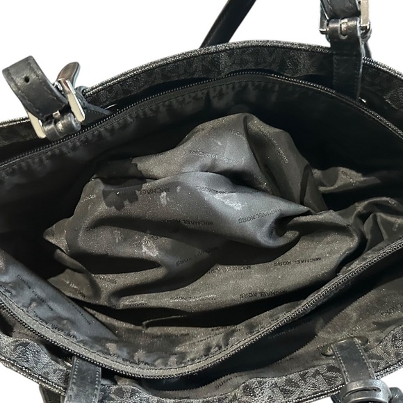 Michael Kors Jet Set Tote Signature Monogram Handbag MK Logo Shoulder Bag Purse - Picture 16 of 16